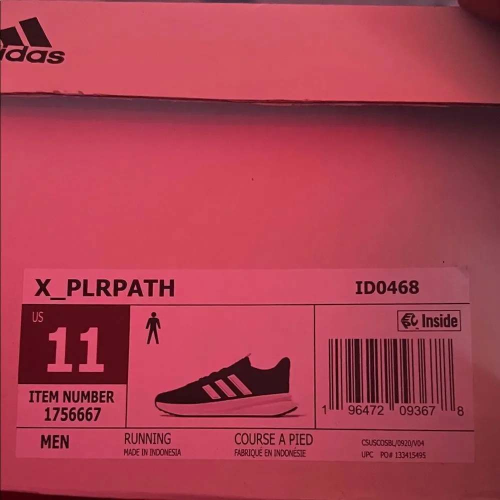 Adidas Men’s Black and White Sneakers